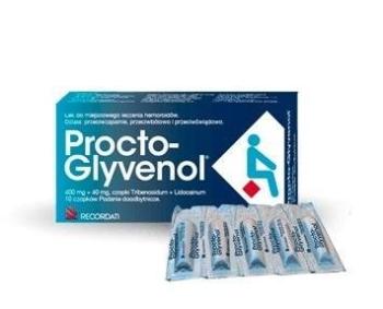 Procto-glyvenol čapíky proti hemoroidom 10x400 mg