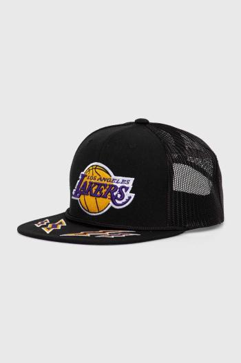 Šiltovka Mitchell&Ness NBA LOS ANGELES LAKERS čierna farba, s nášivkou