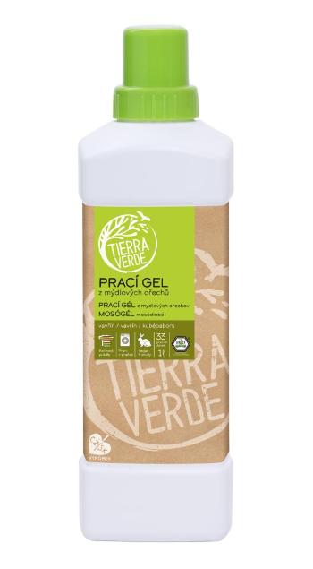 Tierra Verde Prací gél z mydlových orechov s BIO silicou vavrínu kubébového 1 l