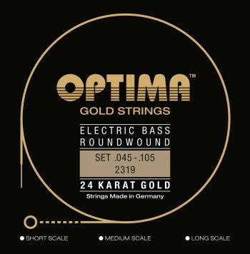 Optima 2319.M 24K Gold Strings Medium Scale Medium Light Struny pre basgitaru