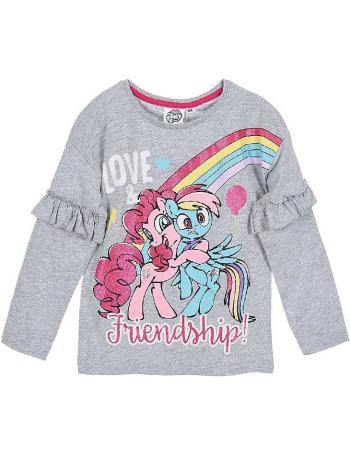 My little pony - sivé dievčenské tričko s volánikmi vel. 98