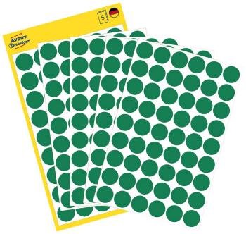 Avery-Zweckform 3143 popisovače etikiet Ø 12 mm zelená 270 ks permanentné papier