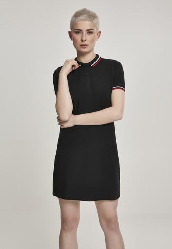 Urban Classics Ladies Polo Dress black - L