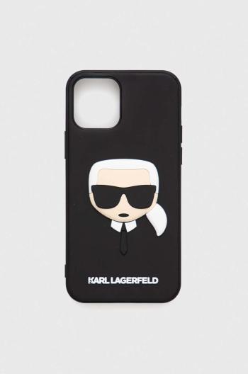 Puzdro na mobil Karl Lagerfeld iPhone 12/12 Pro 6,1" čierna farba