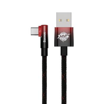 Baseus MVP Elbow kábel USB / USB-C 100W 2m, čierny/červený