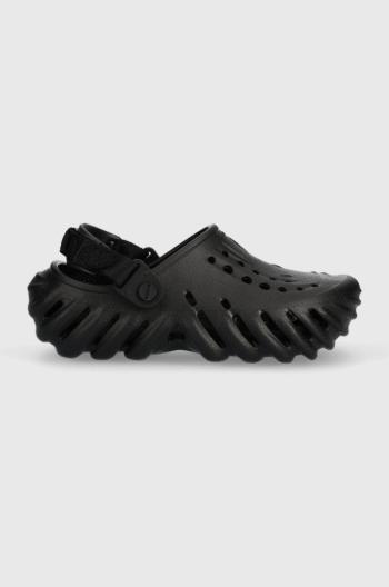 Detské šľapky Crocs čierna farba