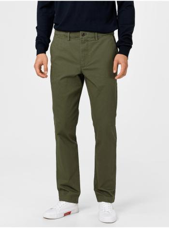 Zelené pánske nohavice GAP Slim Fit
