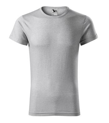 MALFINI Pánske tričko Fusion - Strieborný melír | XL