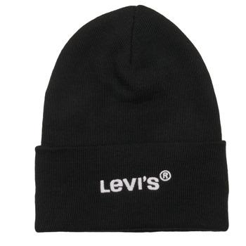 Levis  Čiapky Wordmark Beanie  Čierna