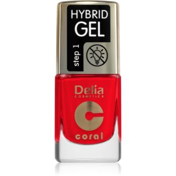 Delia Cosmetics Coral Hybrid Gel gélový lak na nechty bez použitia UV/LED lampy odtieň 125 11 ml