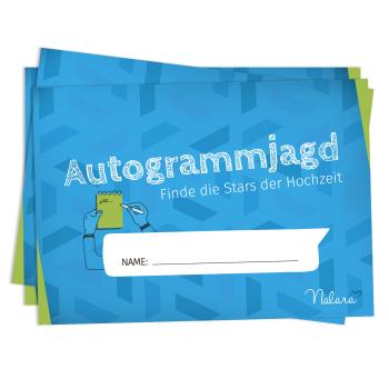 Spielehelden Lov na autogramy 10 otázok o vlastnostiach 50 ks. DIN A5 hravá  potlač