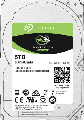 Seagate BarraCuda® 5 TB interný pevný disk 6,35 cm (2,5 ") SATA III ST5000LM000 Bulk