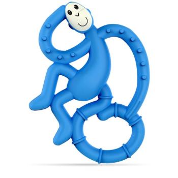 Matchstick Monkey Mini Monkey Teether hryzadielko s antimikrobiálnou prísadou Blue 1 ks