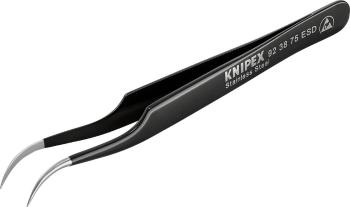 Knipex 92 38 75 ESD jemná pinzeta   v tvare kosáka, zahnutý 45 ° 120 mm