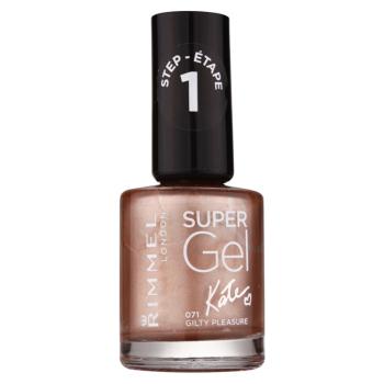 Rimmel Super Gel By Kate gélový lak na nechty bez použitia UV/LED lampy odtieň 071 Gilty Pleasure 12 ml