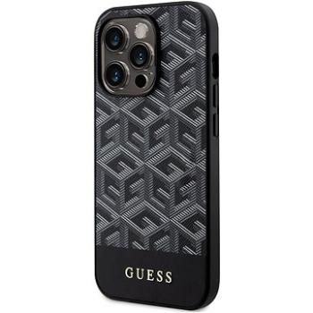 Guess PU G Cube MagSafe Kompatibilný Zadný Kryt na iPhone 13 Pro Black (GUHMP13LHGCFSEK)