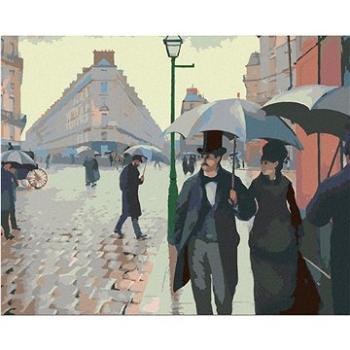 Maľovanie podľa čísel - Paris street; Rainy day (Gustave Caillebotte) (HRAbz33456nad)