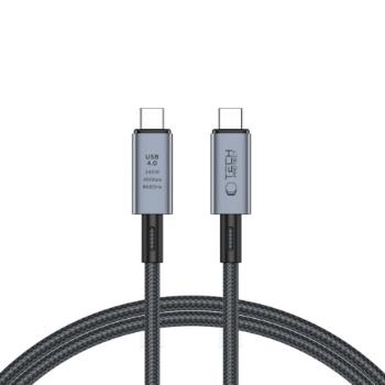 Tech-Protect Ultraboost Max kábel USB 4.0 8K / USB-C 240W 1m, šedý