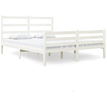 Rám postele biely masívna borovica 120 × 190 cm Small Double, 3103684