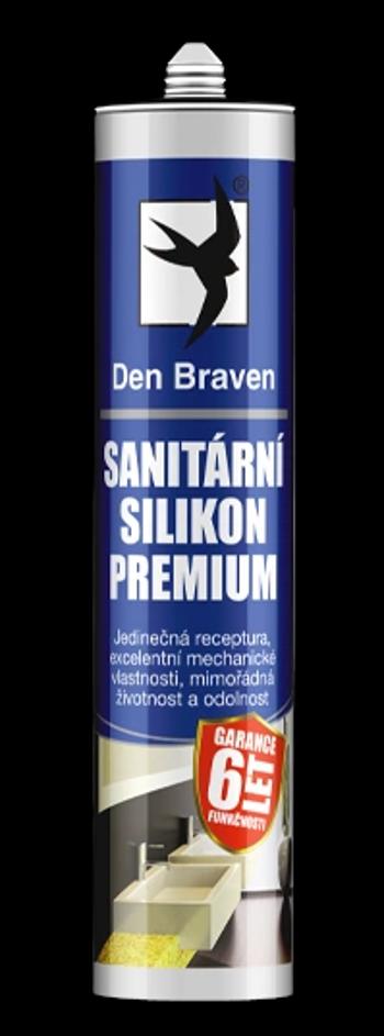 DEN BRAVEN - Sanitárny silikón PREMIUM biela 0,28 L