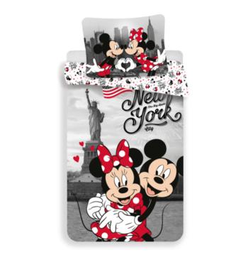 Obliečok Ourbaby Mickey and Minnie červená sivá 200x140 + 90x70 cm