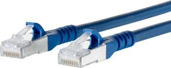 Metz Connect 1308450544-E RJ45 sieťové káble, prepojovacie káble CAT 6A S/FTP 0.50 m modrá s ochranou 1 ks