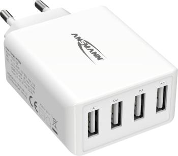 Ansmann HomeCharger HC430 1001-0113 USB nabíjačka do zásuvky (230 V) Výstupný prúd (max.) 6000 mA 4 x USB 2.0 zásuvka A