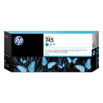 HP F9K03A - originálna cartridge HP 745, azúrová, 300ml