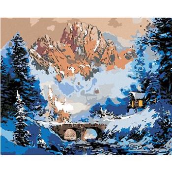 Maľovanie podľa čísel – Chatka pri mostíku v zime (HRAmal00456nad)
