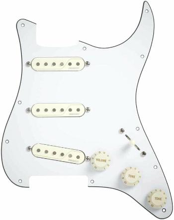 Fishman Fluence Single Width Loaded Pickguard Strat White