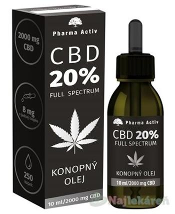 Pharma Activ CBD 20% Full Spectrum KONOPNÝ OLEJ, 10 ml