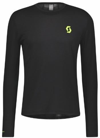 Scott RC Run LS Mens Black/Yellow 2XL Bežecké tričko s dlhým rukávom