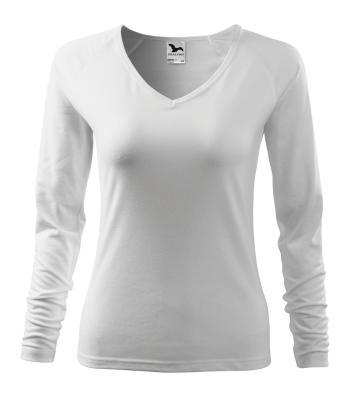 MALFINI Dámske tričko s dlhým rukávom Elegance - Biela | XS