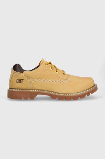 Semišové poltopánky Caterpillar COLORADO LOW 2.0 pánske, hnedá farba, P111124