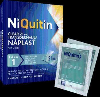 Niquitin Clear 21 mg Transdermálna náplasť 7 ks