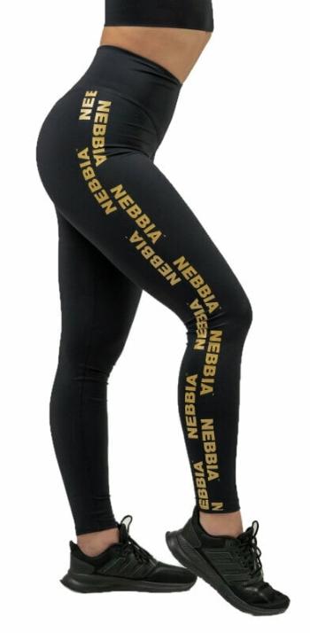 Nebbia Classic High Waist Leggings INTENSE Iconic Black/Gold M Fitness nohavice