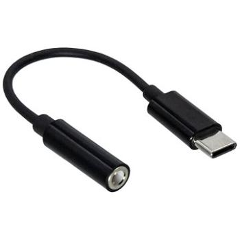 OEM Adaptér USB C(M) – jack 3,5, slúchadlá + mikrofón, čierny (USBC-AUDIO-SPB)