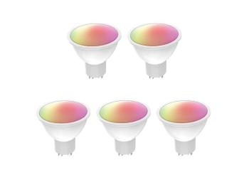 Smart sada LED žiaroviek GU10 5,5W RGB CCT WOOX R9076/5pack WiFi Tuya