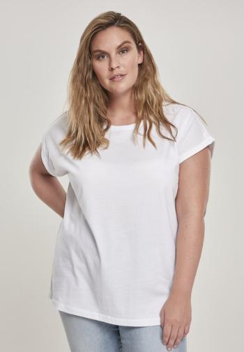 Urban Classics Ladies Organic Extended Shoulder Tee white - S