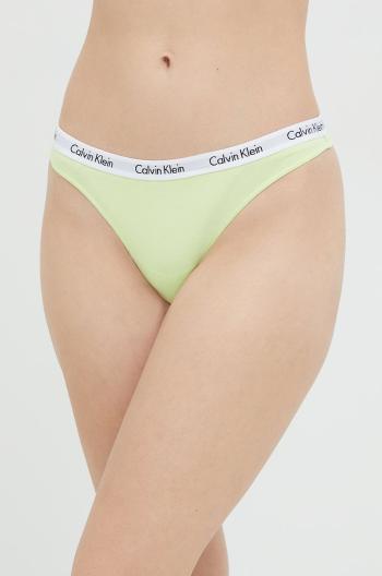Tangá Calvin Klein Underwear zelená farba,