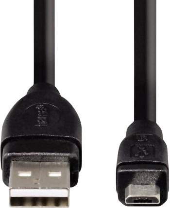 Hama #####USB-Kabel USB 2.0 #####USB-A Stecker, #####USB-Micro-B Stecker 25.00 cm čierna pozlátené kontakty