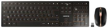 CHERRY JD-9100GB-2 bezdrôtový, bezdrôtový Sada klávesnica a myše  UK anglická, QWERTY čierna