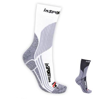 inSPORTline COOLMAX & ionty stříbra Multifunkční ponožky bílá Farba biela, Veľkosť XXL (45-47)