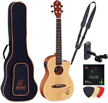 Ortega RU5CE-BA Deluxe SET Barytónové ukulele Natural