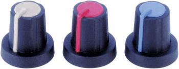 PB Fastener 3/03/TPN 110006 otočný gombík s ukazovateľom čierna, modrá (Ø x v) 16 mm x 16 mm 1 ks