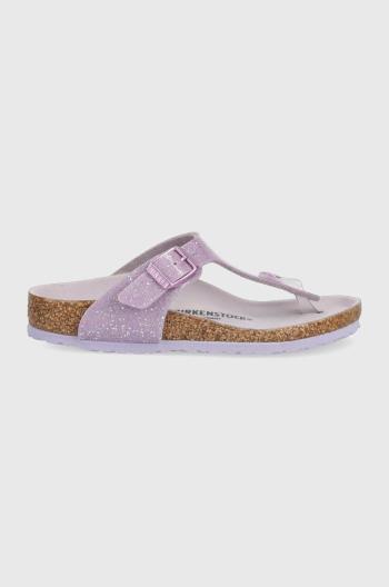 Detské žabky Birkenstock fialová farba