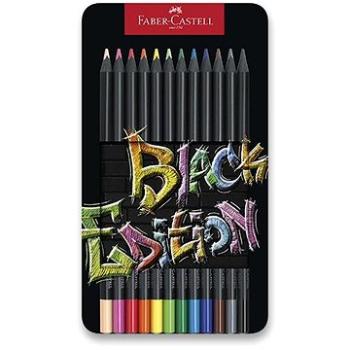 FABER-CASTELL Black Edition v plechu, 12 farieb (4005401164135)