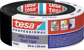 tesa Duct Tape PRO-STRONG 74662-00002-00 inštalačné izolačná páska  čierna (d x š) 50 m x 50 mm 1 ks