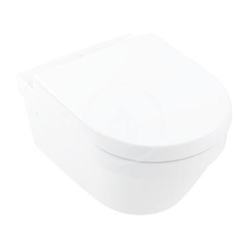 VILLEROY & BOCH - Architectura Závesné WC s WC doskou SoftClosing, DirectFlush, CeramicPlus, alpská biela 4694HRR1