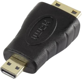 SpeaKa Professional SP-5136932 HDMI adaptér [1x HDMI zástrčka C Mini - 1x HDMI zástrčka D Micro] čierna